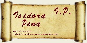 Isidora Pena vizit kartica